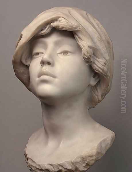 Young Woman Wearing a Headscarf - view 1