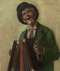 The Accordian Player by Antonio Paoletti