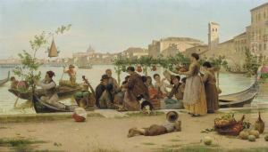 The Feast Of Redentore, Venice by Antonio Paoletti