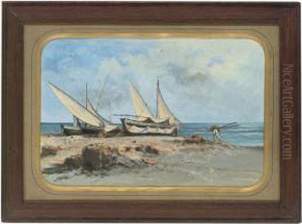 Fishing Boats On The Bay Of Naples - view 1