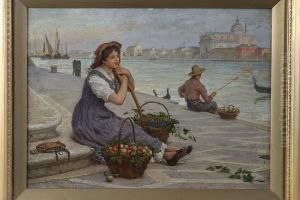 Venetian Fruit Seller by Antonio Paoletti