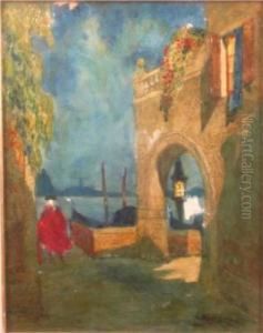 Notturno Veneziano Con Personaggio