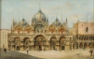 Veduta Della Basilica Di San Marco A Venezia