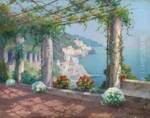 Panoramic View Of Amalfi From An Angle At The Cappucinnihotel" by Luigi Paolillo