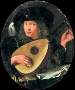 Suonatore Con Liuto by Pietro Paolini