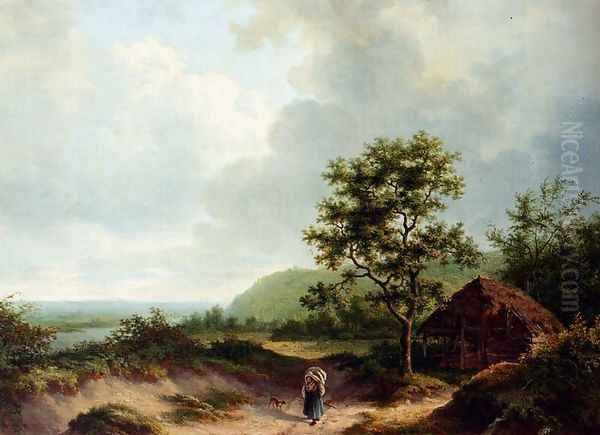 A Wooded River Landscape - view 1