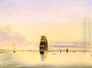 Boston Harbor at Sunset 1884