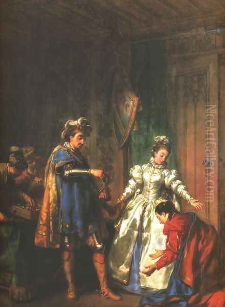 Respect for Moral Behaviour: the Knight Bayard Saves the Honour of His Lady Captive; He Returns Her to Her Mother and Provides Her with a Dowry - view 1