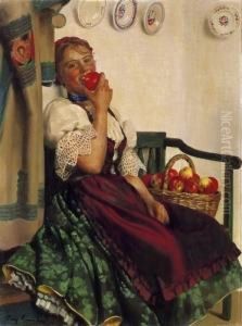 Girl Eating Apple Girl Eating Apple