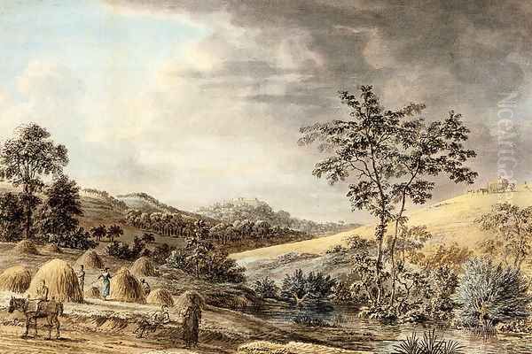 Haymaking Near Belvoir Castle, Leicestershire - view 1