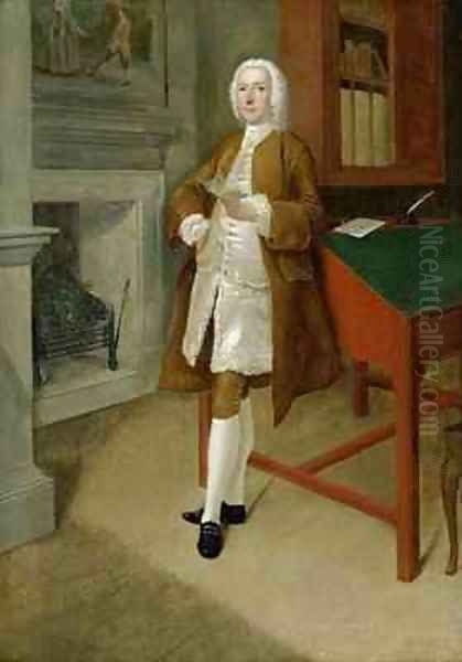 An Unknown Man in a Library - view 1