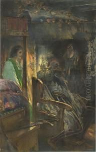 'hush, Poor Motley!' Whispered The Maid. by Eric Pape