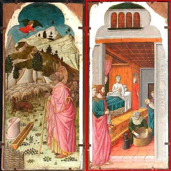 The Angel Appearing to Joachim; The Birth of the Virgin - view 1