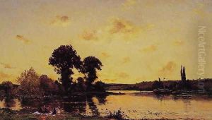 The Three Laundresses by Hippolyte Camille Delpy