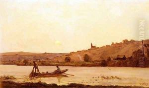 Bord De L'Oise (By the Banks of l'Oise) by Hippolyte Camille Delpy