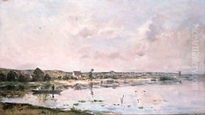 Elegante sur l'Oise by Hippolyte Camille Delpy