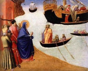 Departure of St Augustin by Pietro di Giovanni D`Ambrogio