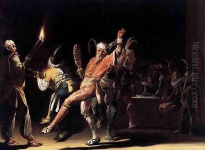 Carnival Clowns by Willem Cornelisz. Duyster