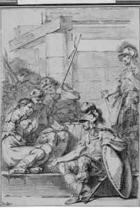 Roman Soldiers Conversing With Early Martyrs by Philippe-Louis Parizeau