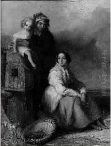 La Famille Du Pecheur by Henry Perlee Parker