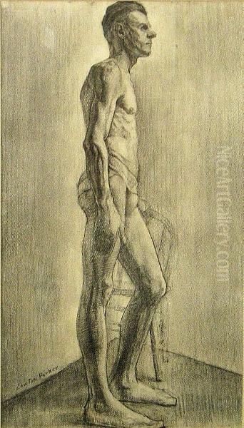 A Study Of A Standing Male Figure - view 1