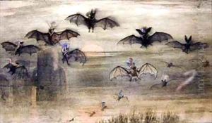 A flight by night of bats and elves by Richard Doyle
