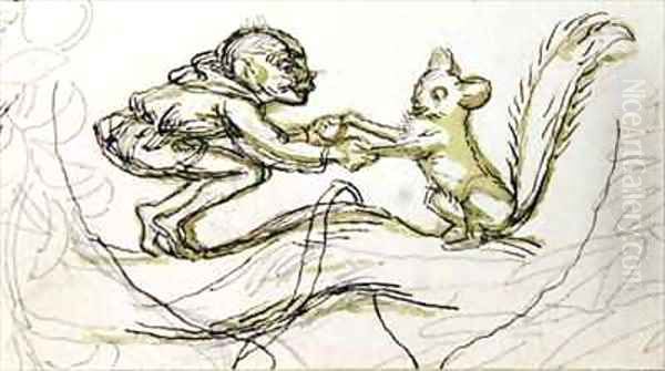 Goblin and Squirrel - view 1