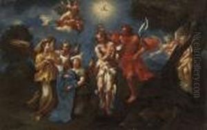 The Baptism Of Christ by Michele Da Parma (see Rocca)