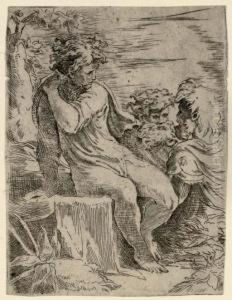 Young Man Seated, With Two Old Men by Michele Da Parma (see Rocca)