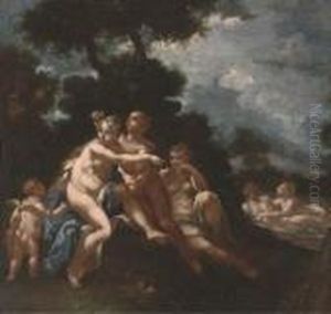 Diana And Her Nymphs With Cupid