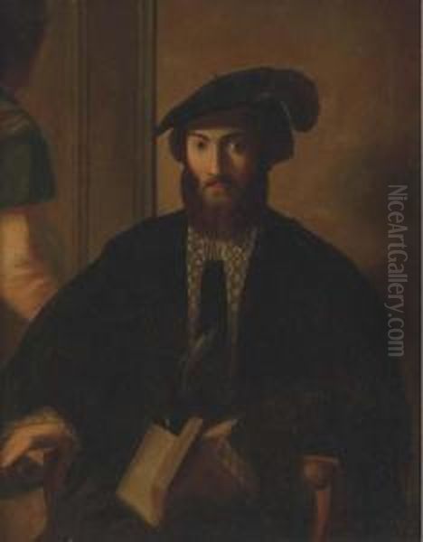 Portrait Of Giovan Battista Castaldi, Seated Three-quarter-length,in An Armchair - view 1