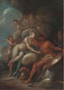 Venus In The Forge Of Vulcan by Michele Da Parma (see Rocca)