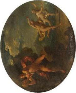 Acis And Galatea Fleeing The Giant Polyphemus by Michele Da Parma (see Rocca)