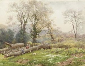 A Moment Of Rest In The Woods by Frederick Parr