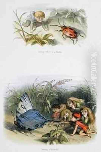 Saying Bo to a Beetle and Teasing a Butterfly - view 1