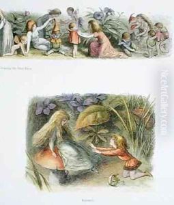 Dressing the Baby Elves and Rejected by Richard Doyle