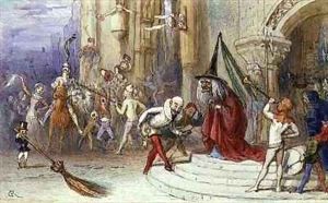 The Witch and her Broomstick by Richard Doyle