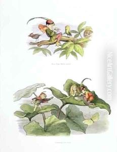 Poor little Birdie teased and Courtship cut short by Richard Doyle