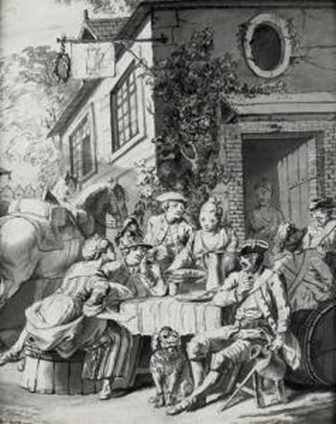Soldats A La Taverne - view 1