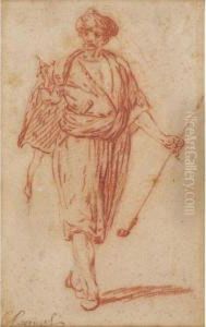 Etude D'homme Portant Un Costume Oriental