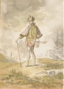 Un Soldat Dans Un Paysage