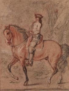With Inscription 'ch. Parrocel' On The Mount by Charles Parrocel