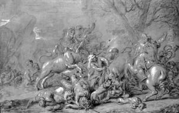 Hercules Catching The Oxen Of Geryon - view 1