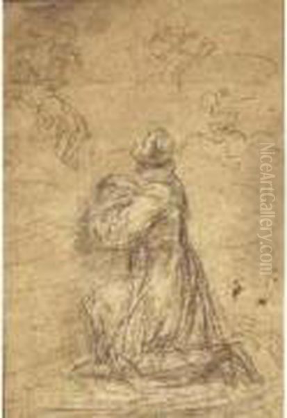 Recto : Saint Antoine En Priere - view 1