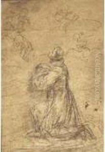 Recto : Saint Antoine En Priere