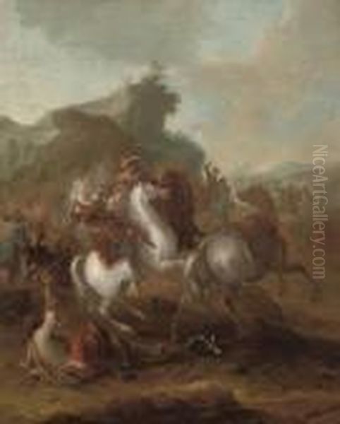 A Cavalry Skirmish - view 1