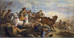 Choc De Cavalerie by Joseph Parrocel