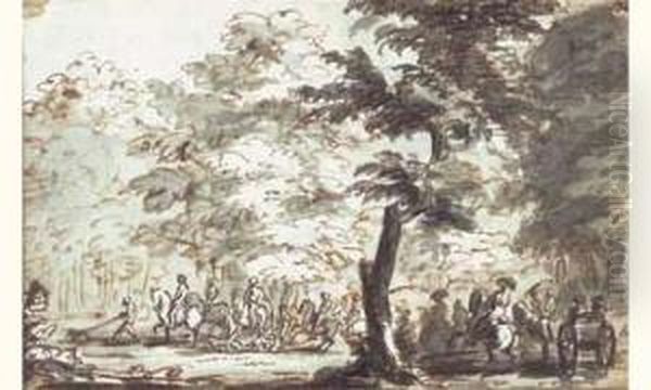 Scene De Chasse A Courre - view 1