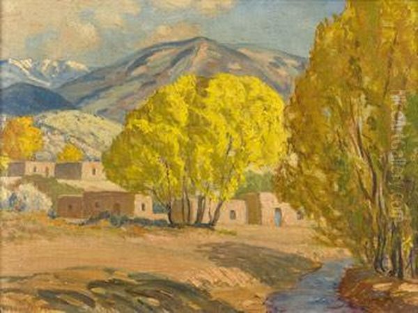 New Mexico Scene With Adobe - view 1