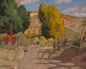 A Lane In Santa Fe by Sheldon Parsons